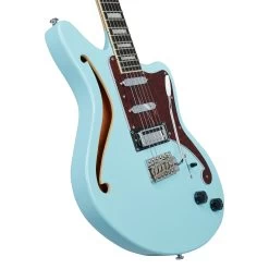 D'Angelico DAPBEDSHSBMCS Premier Bedford SH Semi-Hollow Guitar, Sky Blue -Musical Instrument Shop dan dapbedshsbmcs 3