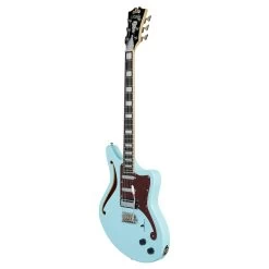 D'Angelico DAPBEDSHSBMCS Premier Bedford SH Semi-Hollow Guitar, Sky Blue -Musical Instrument Shop dan dapbedshsbmcs 5