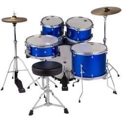 Ddrum D1 Junior 5-Piece Drum Set W/ Hardware And Cymbals, Cobalt Blue -Musical Instrument Shop ddrum d1 516 cb 3