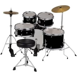 Ddrum D1 Junior 5-Piece Drum Set W/ Hardware And Cymbals, Midnight Black -Musical Instrument Shop ddrum d1 516 mb 3