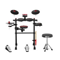 DDrum E-Flex Complete 5-Pad Electronic Drum Kit W/ Mesh Heads -Musical Instrument Shop ddrum eflex 4