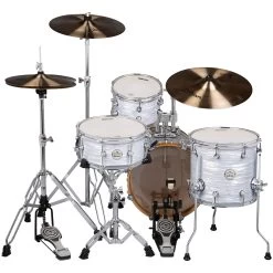 DDrum SE Flyer Pitstop 4-Piece Drum Set Shell Pack W/ 15x16 Kick Drum, White Pearl -Musical Instrument Shop ddrum sef pp 416 wp 3 1