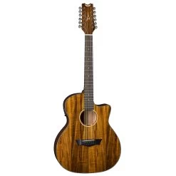 Dean AX E KOA 12 AXS Exotic Cutaway 12-String Acoustic Electric Guitar, Koa Top