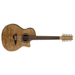 Dean EQA12 GN Exotica Quilt Ash 12-String Acoustic-Electric Guitar