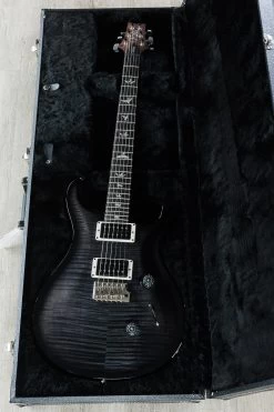 PRS Paul Reed Smith Custom 24 Guitar, Gray Black Smokeburst Wrap, Pattern Thin Neck -Musical Instrument Shop dsc00062 2