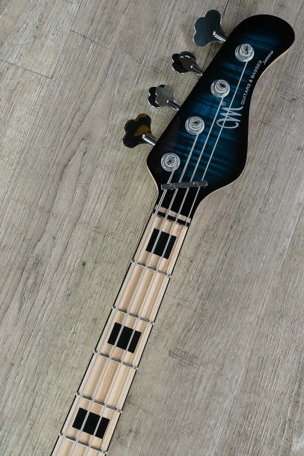 Mayones Jabba Classic 4 P/J Bass, Dirty Blue Burst, Maple Fretboard, Flame Maple Top, Aguilar Pickups 8 Mayones Jabba Classic 4 P/J Bass, Dirty Blue Burst, Maple Fretboard, Flame Maple Top, Aguilar Pickups - Image 6