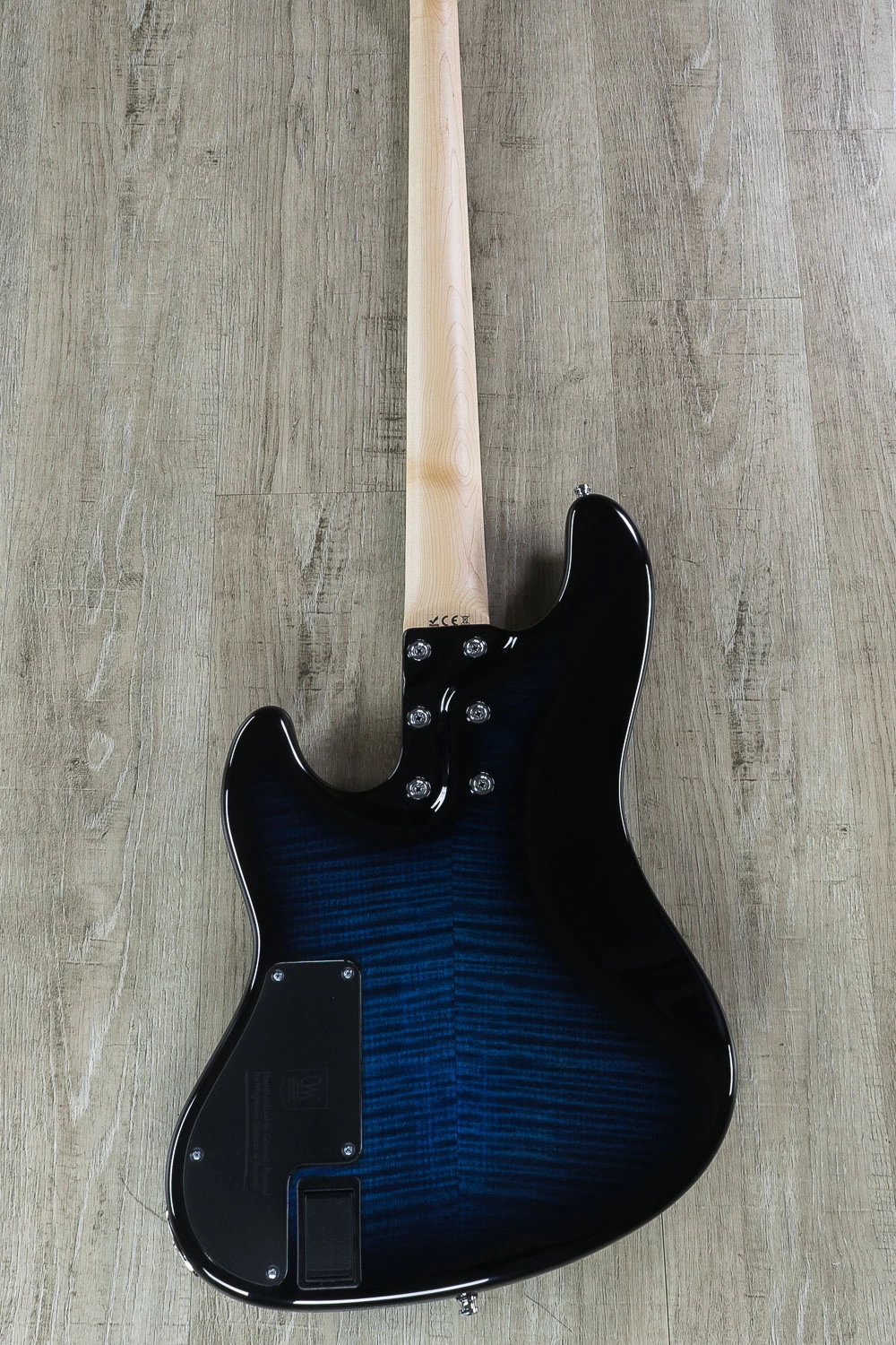 Mayones Jabba Classic 4 P/J Bass, Dirty Blue Burst, Maple Fretboard, Flame Maple Top, Aguilar Pickups 6 Mayones Jabba Classic 4 P/J Bass, Dirty Blue Burst, Maple Fretboard, Flame Maple Top, Aguilar Pickups - Image 4