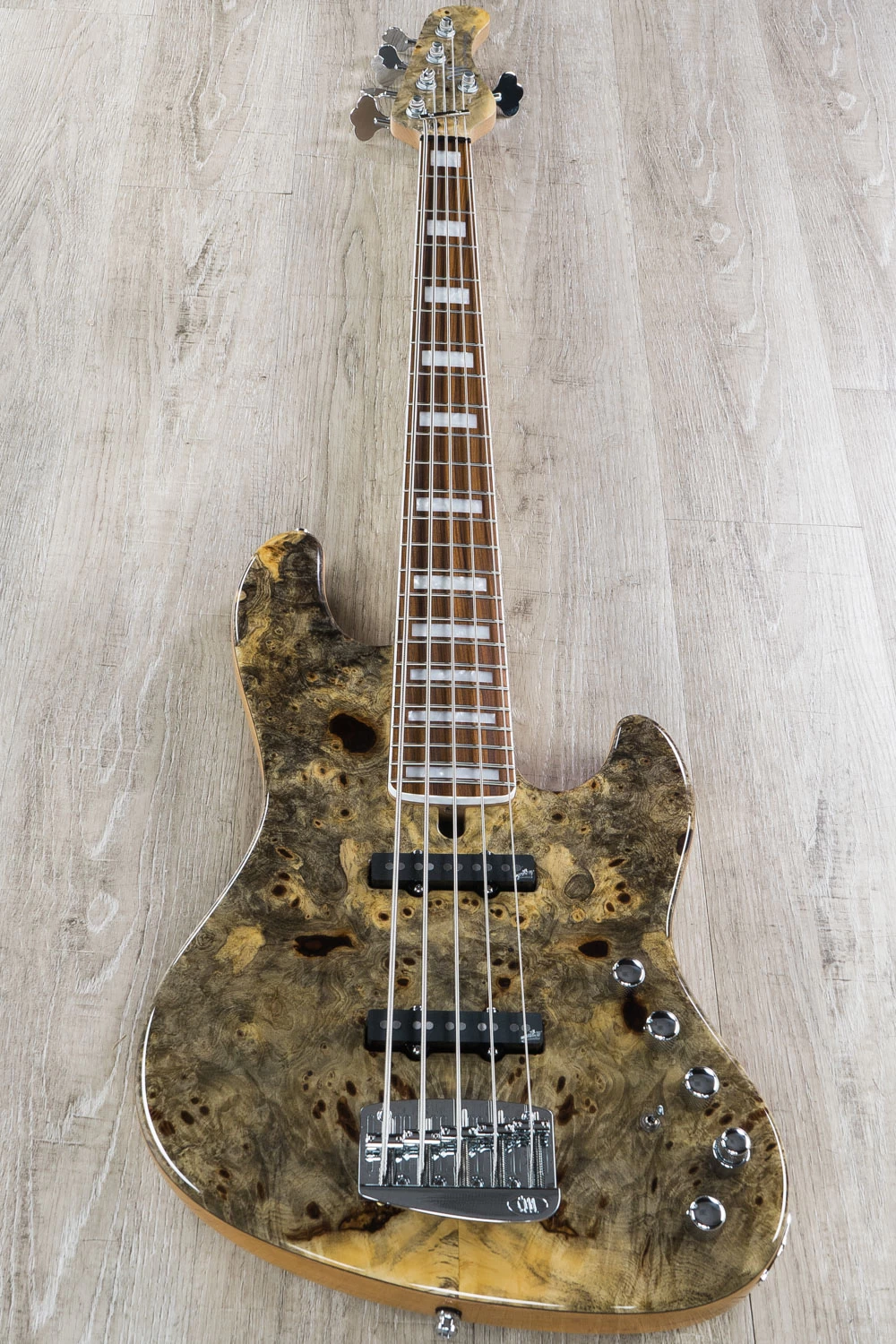 Mayones Jabba Custom BB 5 5-String Bass, Buckeye Burl Top, Aguilar Pickups 5 Mayones Jabba Custom BB 5 5-String Bass, Buckeye Burl Top, Aguilar Pickups - Image 3