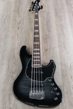 Mayones Jabba Classic 5 Bass Guitar, 5-String, Graphite Burst, Flame Maple, Pau Ferro, Aguilar -Musical Instrument Shop dsc00277 32