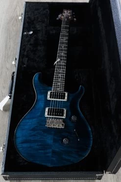 PRS Paul Reed Smith Custom 24 Guitar, Whale Blue, Flame Maple, Rosewood, Pattern Thin 23 PRS Paul Reed Smith Custom 24 Guitar, Whale Blue, Flame Maple, Rosewood, Pattern Thin -Musical Instrument Shop dsc00529 3