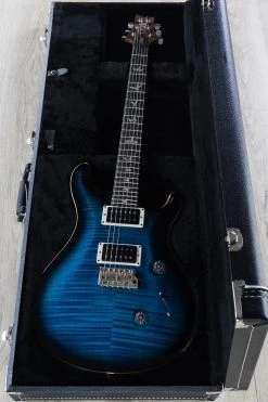 PRS Paul Reed Smith Custom 24 Guitar, Blue Matteo Smokeburst, Flame Maple, Rosewood, Pattern Regular 21 PRS Paul Reed Smith Custom 24 Guitar, Blue Matteo Smokeburst, Flame Maple, Rosewood, Pattern Regular -Musical Instrument Shop dsc00645 3