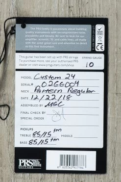 PRS Paul Reed Smith Custom 24 Guitar, Antique White, Rosewood Fretboard, Pattern Regular Neck -Musical Instrument Shop dsc00779 1