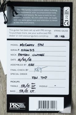 2018 PRS Paul Reed Smith McCarty 594 10-Top Guitar, Fire Red Burst 23 2018 PRS Paul Reed Smith McCarty 594 10-Top Guitar, Fire Red Burst -Musical Instrument Shop dsc00846 1