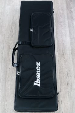 Ibanez AFR4FMP 4-String Bass Guitar, Flame Maple & Walnut Top, Ebony Fretboard, Transparent Gray Flat -Musical Instrument Shop dsc01283