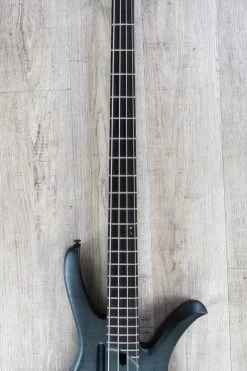 Ibanez AFR4FMP 4-String Bass Guitar, Flame Maple & Walnut Top, Ebony Fretboard, Transparent Gray Flat -Musical Instrument Shop dsc01302h
