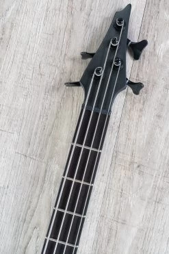 Ibanez AFR4FMP 4-String Bass Guitar, Flame Maple & Walnut Top, Ebony Fretboard, Transparent Gray Flat -Musical Instrument Shop dsc01306 2