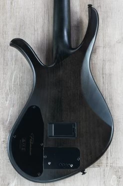 Ibanez AFR4FMP 4-String Bass Guitar, Flame Maple & Walnut Top, Ebony Fretboard, Transparent Gray Flat -Musical Instrument Shop dsc01309 2