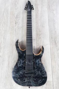 Mayones Duvell Elite 7 7-String Guitar, Trans Black, Eye Poplar Top, Ebony Board -Musical Instrument Shop dsc02113