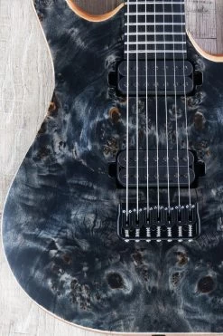 Mayones Duvell Elite 7 7-String Guitar, Trans Black, Eye Poplar Top, Ebony Board -Musical Instrument Shop dsc02115 2