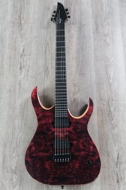 Mayones Duvell Elite 6 Guitar, Transparent Red Satin, Eye Poplar Top, Ebony Fretboard, Duncan Pickups 13 Mayones Duvell Elite 6 Guitar, Transparent Red Satin, Eye Poplar Top, Ebony Fretboard, Duncan Pickups -Musical Instrument Shop dsc02159 3