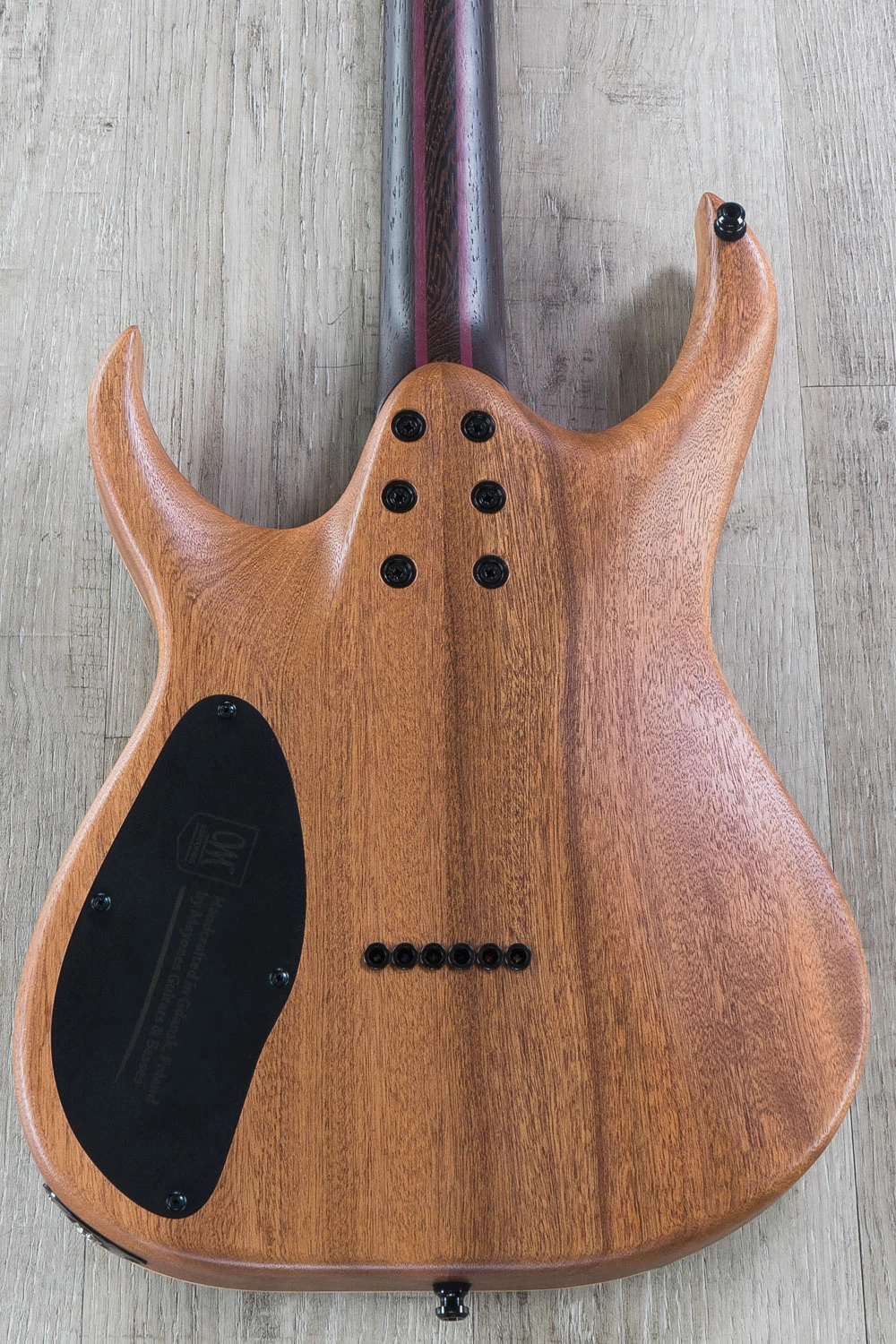 Mayones Duvell Elite 6 Guitar, Transparent Red Satin, Eye Poplar Top, Ebony Fretboard, Duncan Pickups 7 Mayones Duvell Elite 6 Guitar, Transparent Red Satin, Eye Poplar Top, Ebony Fretboard, Duncan Pickups - Image 5