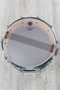 Sakae SD1465MASTB Maple Snare Drum, 14 X 6.5, See Through Black -Musical Instrument Shop dsc02376 7