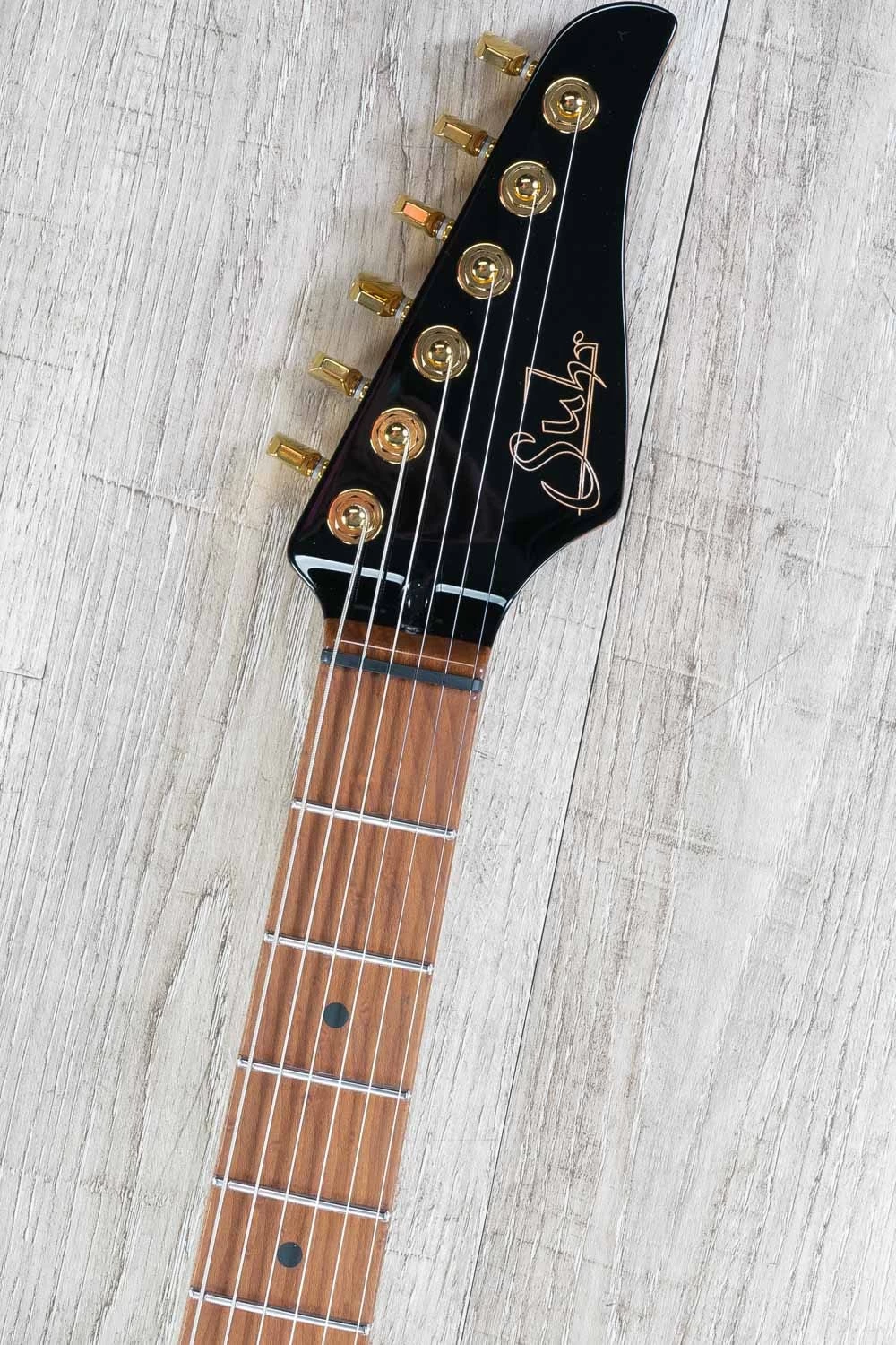 Suhr Mateus Asato Signature Series Classic S Guitar, Gloss Black, 3A Roasted Birdseye Maple - JS9Z0X 10 Suhr Mateus Asato Signature Series Classic S Guitar, Gloss Black, 3A Roasted Birdseye Maple - JS9Z0X - Image 8