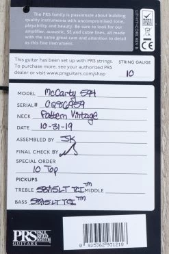 PRS Paul Reed Smith McCarty 594 10-Top Guitar, Solana Smokeburst, Rosewood, Flame Maple -Musical Instrument Shop dsc02524 1