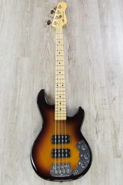 G&L USA L-2000 CLF Research Limited Edition Bass, 3-Tone Sunburst, Slim Neck Profile, Mahogany Body -Musical Instrument Shop dsc02849