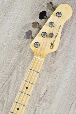 G&L USA L-2000 CLF Research Limited Edition Bass, 3-Tone Sunburst, Slim Neck Profile, Mahogany Body -Musical Instrument Shop dsc02852