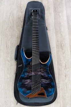 Mayones Hydra Elite 7 VF Multi-Scale 7-String Guitar, Purple Blue Burst, Eye Poplar Top, Fishman Fluence Pickups -Musical Instrument Shop dsc03385 2