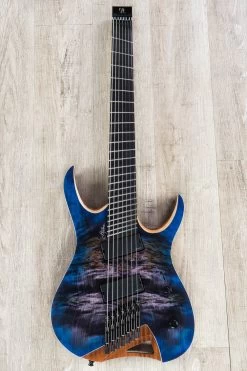 Mayones Hydra Elite 7 VF Multi-Scale 7-String Guitar, Purple Blue Burst, Eye Poplar Top, Fishman Fluence Pickups -Musical Instrument Shop dsc03388 2