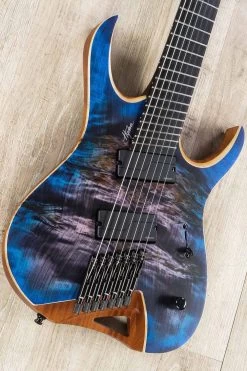 Mayones Hydra Elite 7 VF Multi-Scale 7-String Guitar, Purple Blue Burst, Eye Poplar Top, Fishman Fluence Pickups -Musical Instrument Shop dsc03393 3