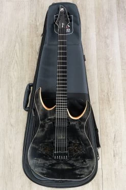 Mayones Duvell Elite 6 Guitar, Transparent Black Satin, Eye Poplar Top, Ebony Fretboard, Duncan Pickups -Musical Instrument Shop dsc03530 1