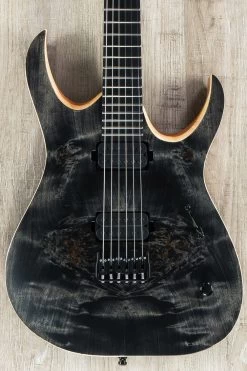 Mayones Duvell Elite 6 Guitar, Transparent Black Satin, Eye Poplar Top, Ebony Fretboard, Duncan Pickups -Musical Instrument Shop dsc03533 2