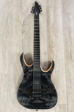 Mayones Duvell Elite 6 Guitar, Transparent Black Satin, Eye Poplar Top, Ebony Fretboard, Duncan Pickups -Musical Instrument Shop dsc03533 1