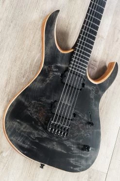 Mayones Duvell Elite 6 Guitar, Transparent Black Satin, Eye Poplar Top, Ebony Fretboard, Duncan Pickups -Musical Instrument Shop dsc03535 copy