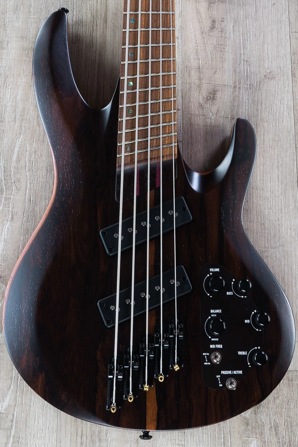 ESP LTD B-1005 5-String Bass Guitar, Pau Ferro Fingerboard, Bocote Top, Natural Satin 3 ESP LTD B-1005 5-String Bass Guitar, Pau Ferro Fingerboard, Bocote Top, Natural Satin