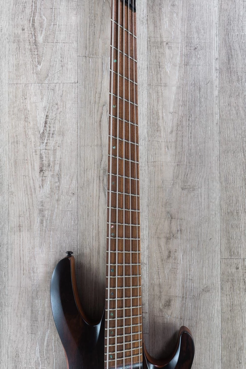ESP LTD B-1005 5-String Bass Guitar, Pau Ferro Fingerboard, Bocote Top, Natural Satin 5 ESP LTD B-1005 5-String Bass Guitar, Pau Ferro Fingerboard, Bocote Top, Natural Satin - Image 3