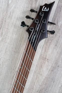 ESP LTD B-1005 5-String Bass Guitar, Pau Ferro Fingerboard, Bocote Top, Natural Satin 18 ESP LTD B-1005 5-String Bass Guitar, Pau Ferro Fingerboard, Bocote Top, Natural Satin -Musical Instrument Shop dsc03577 1