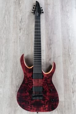 Mayones Duvell Elite 7 Guitar, Dirty Red, Eye Poplar Top, Ebony Board, 7-String 14 Mayones Duvell Elite 7 Guitar, Dirty Red, Eye Poplar Top, Ebony Board, 7-String -Musical Instrument Shop dsc04115