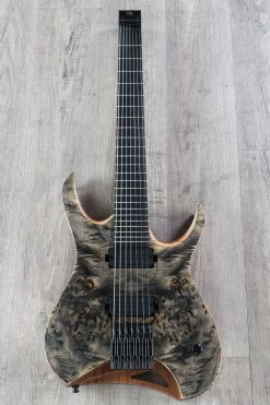 Mayones Hydra Elite 7 - 7-String Headless Guitar, Trans Graphite Satin, Ebony Fretboard, Eye Poplar Top, Duncan Pickups -Musical Instrument Shop dsc04128 3