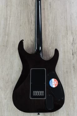 ESP LTD MH-1000 Evertune Left-Handed Electric Guitar, Flamed Maple Top - See Thru Black -Musical Instrument Shop dsc04230