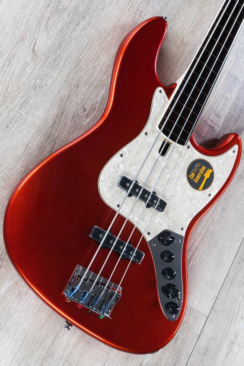 Sire Marcus Miller V7 2nd Gen Bass Guitar, Alder, Fretless, BMR Red 4 Sire Marcus Miller V7 2nd Gen Bass Guitar, Alder, Fretless, BMR Red - Image 2