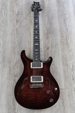 PRS Paul Reed Smith Hollowbody II Guitar, Fire Red Burst, Flame Maple Top And Back -Musical Instrument Shop dsc04874 4