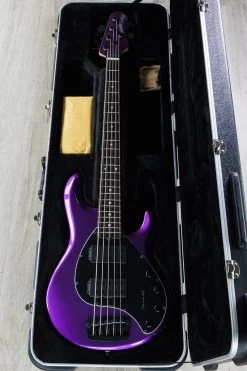 Ernie Ball Music Man StingRay 5 HH 5-String Bass, Firemist Purple W/Matching Headstock, Rosewood Fretboard -Musical Instrument Shop dsc05008
