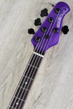 Ernie Ball Music Man StingRay 5 HH 5-String Bass, Firemist Purple W/Matching Headstock, Rosewood Fretboard -Musical Instrument Shop dsc05012