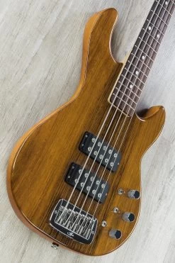 G&L USA L-2500 5 String Bass, Exotic Ovangkol Top And Mahogany Body, Rosewood Fretboard -Musical Instrument Shop dsc05201