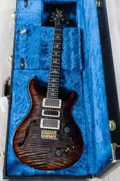 PRS Paul Reed Smith Wood Library Special 22 Semi-Hollow Artist Package Guitar, Charcoal Cherry Burst, African Blackwood Board, Flame Maple Neck - 0274498 -Musical Instrument Shop dsc05727 1