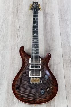 PRS Paul Reed Smith Wood Library Special 22 Semi-Hollow Artist Package Guitar, Charcoal Cherry Burst, African Blackwood Board, Flame Maple Neck - 0274498 -Musical Instrument Shop dsc05729 1